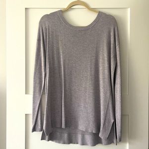 Lululemon sweater, back texture detail, like new, perfect condition